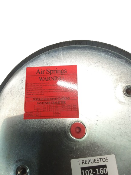 PULMON 2 VUELTAS (FORESTAL) 7443 2DC-320-1C VK - Repuestos SUSPENSIONES