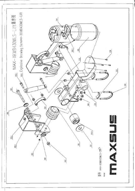 SUSPENSION NEUMATICA S/LEV. TIPO MOD W&C JF