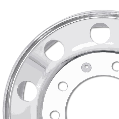 LLANTA DISCO ALUMINIO AMERICANA 22.5x8.25 SH DOBLE PULIDO - Repuestos LLANTAS