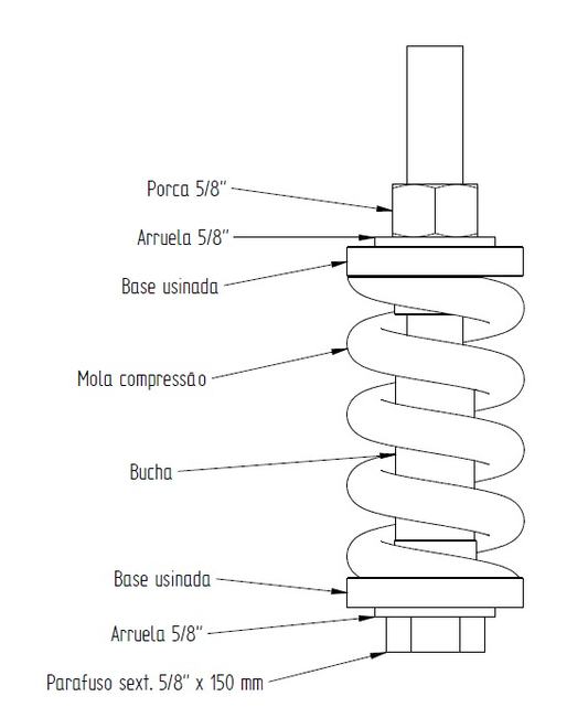 KIT FIJACION CAJA-CHASIS(PERNO,RESORTE,GOLILLA,TUERCA)